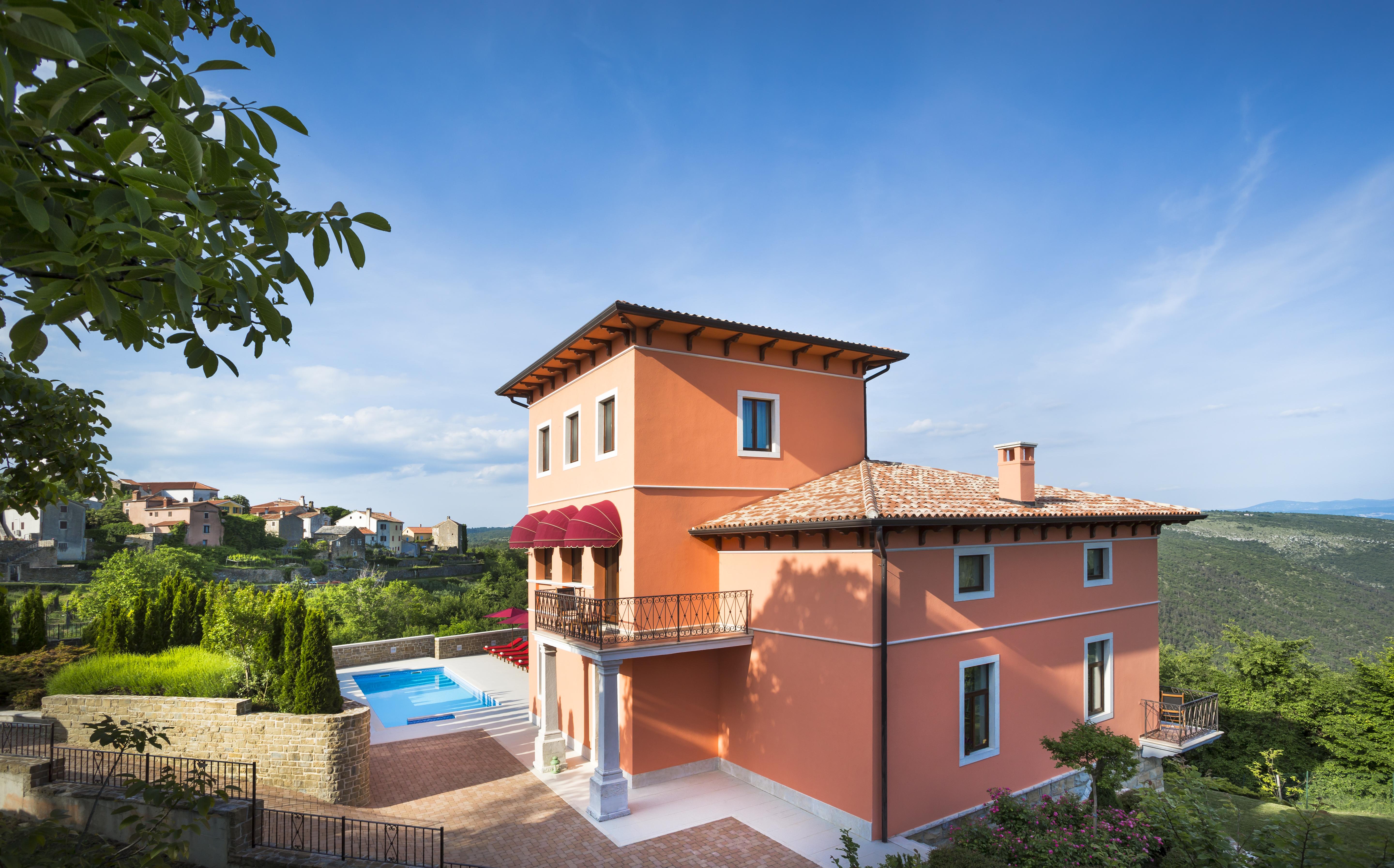Palazzo Angelica B&B Adults Only Oprtalj Bagian luar foto